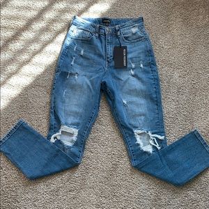 Poison Mushroom high-waisted Jeans